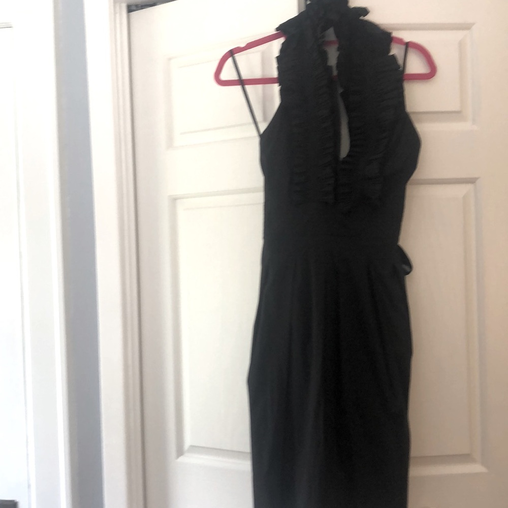 Fabulous ruffle neck cocktail dress